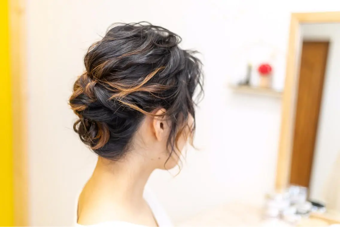 ミディアム ヘアアレンジ ヘアセット HempBeauty 浅野アサミのヘアスタイル