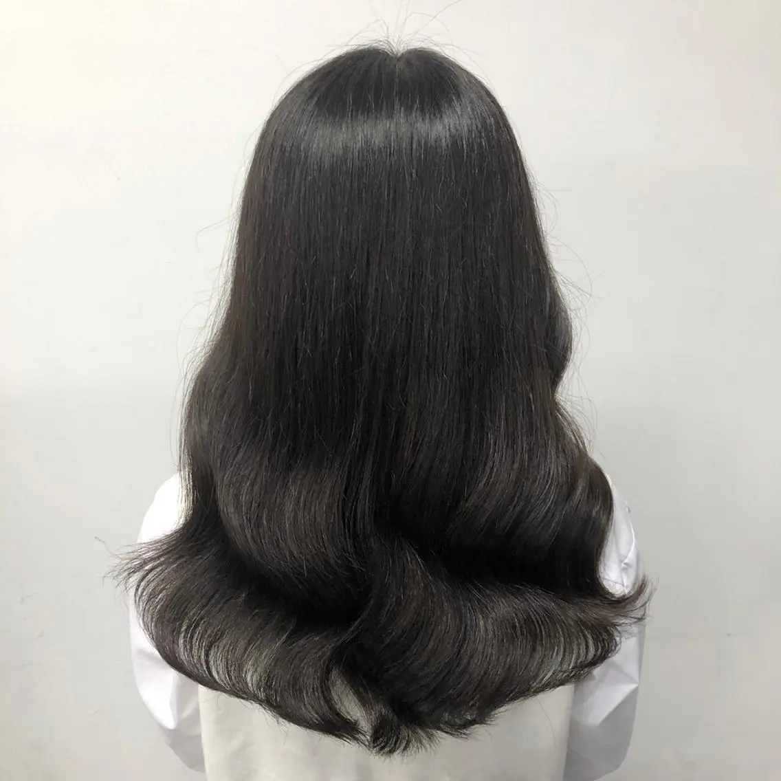 セミロング カラー パーマ ヘアアレンジ メンズ キッズ ネイル マツエク・マツパ 上品＆韓国風 🥀海心🥀のヘアスタイル