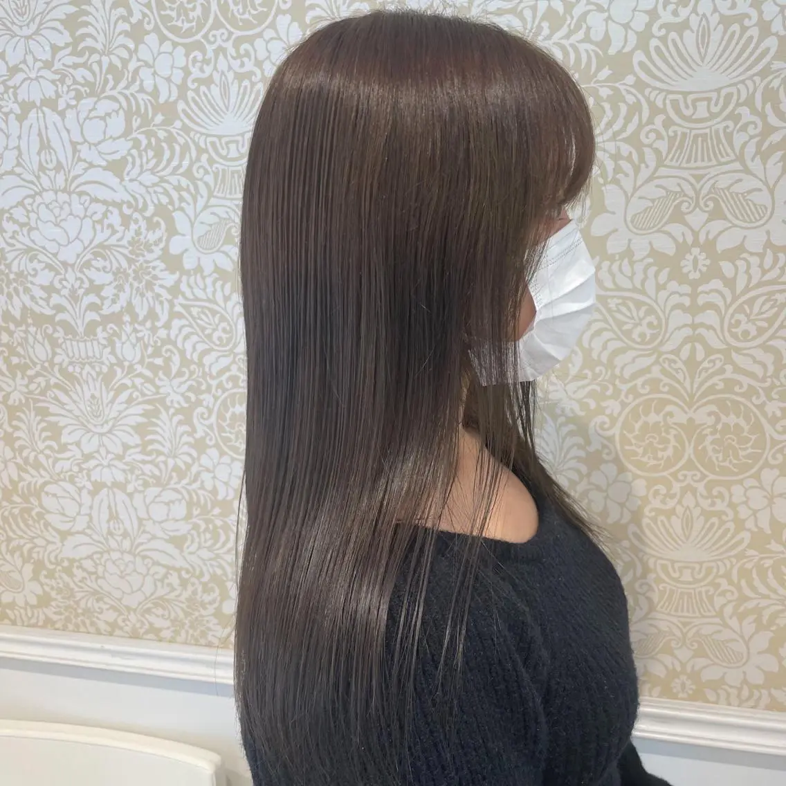 ロング カラー ヘアカラー トリートメント 髪質改善カラー💎 オオネヨシナリのヘアスタイル