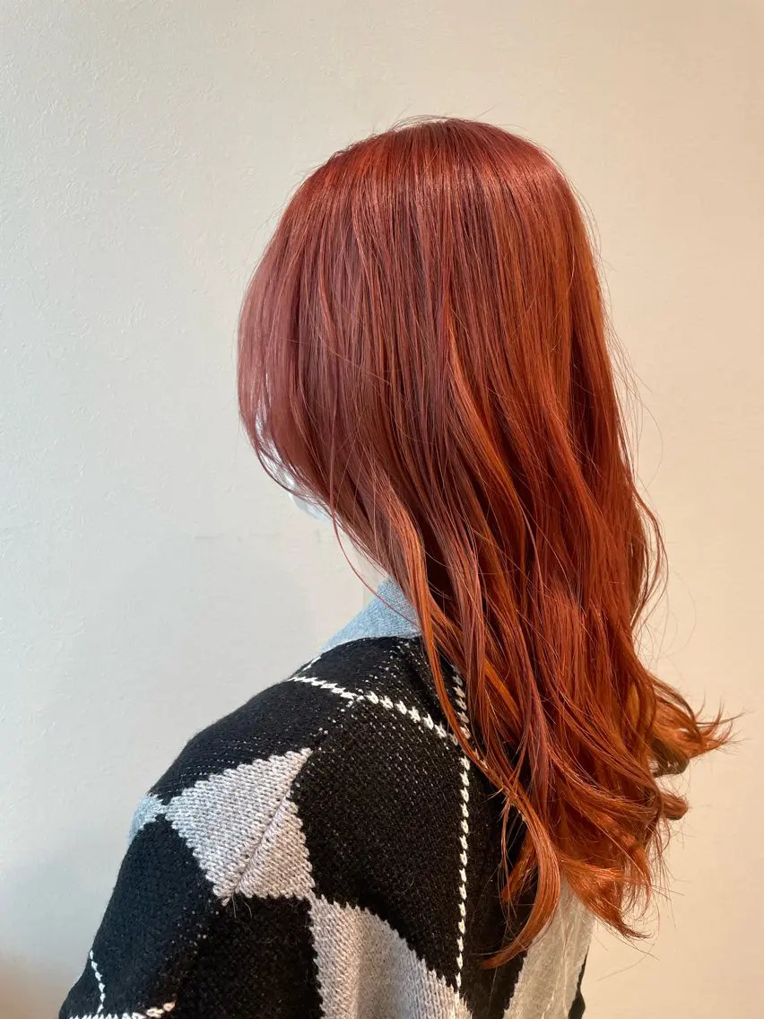 セミロング ヘアカラー SARA古賀店 かすみ🐬🩵のヘアスタイル