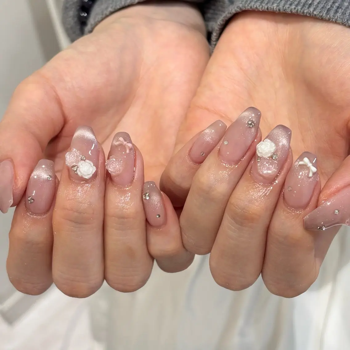 ネイル 持ち込み リボン モデル様募集中♡ Kokomi🍮のネイルデザイン