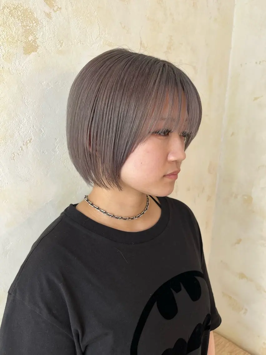 ショート ヘアカラー 🏄透明感カラー／ 湘南台／RION🌴のヘアスタイル