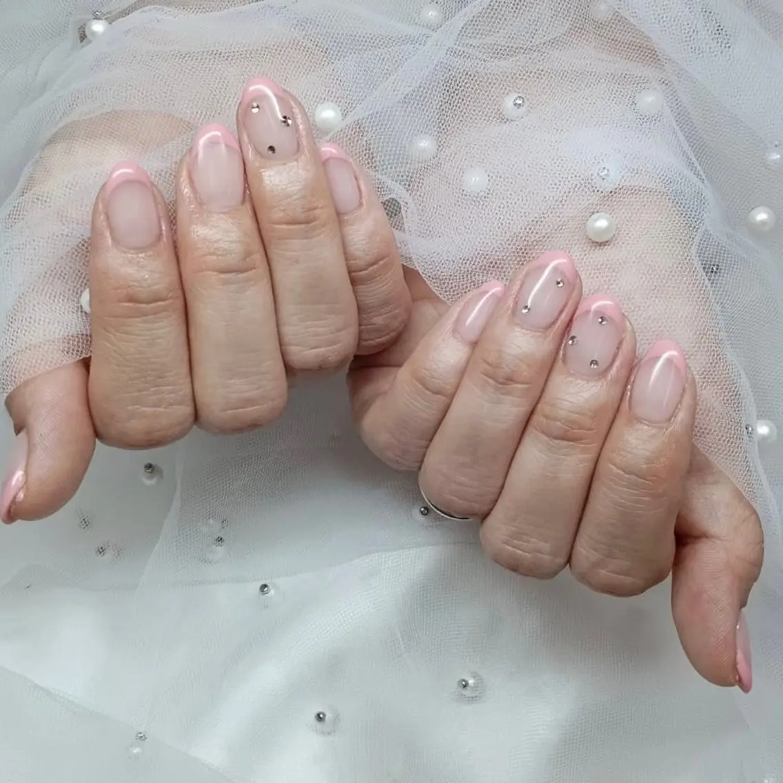ご新規さま限定　　ハンド🫧フレンチネイル(オフ代込)の写真