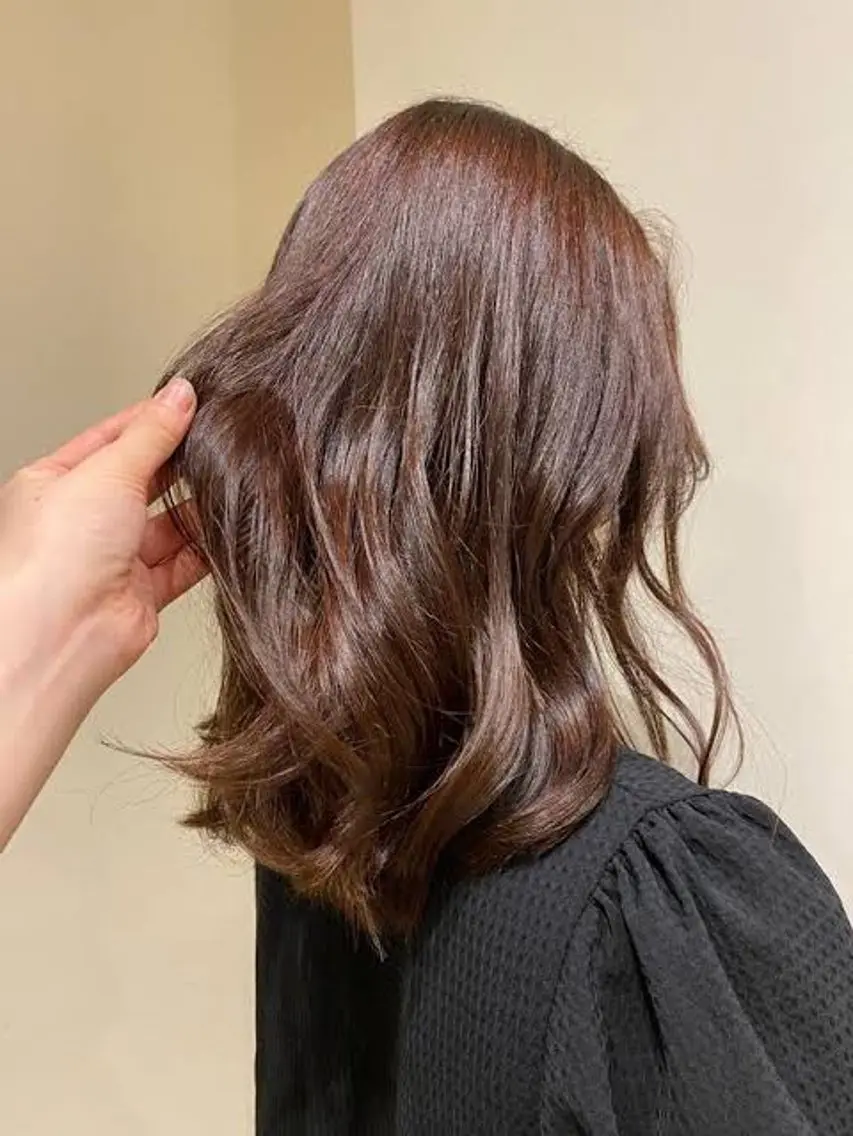 セミロング ヘアカラー ナチュラルカラー/ shungoのヘアスタイル