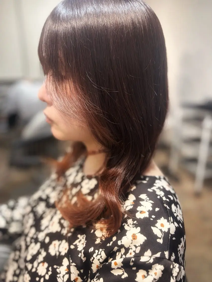 ミディアム レイヤーカット 札幌クロスパーマ /🎀柴田ひな🎀のヘアスタイル