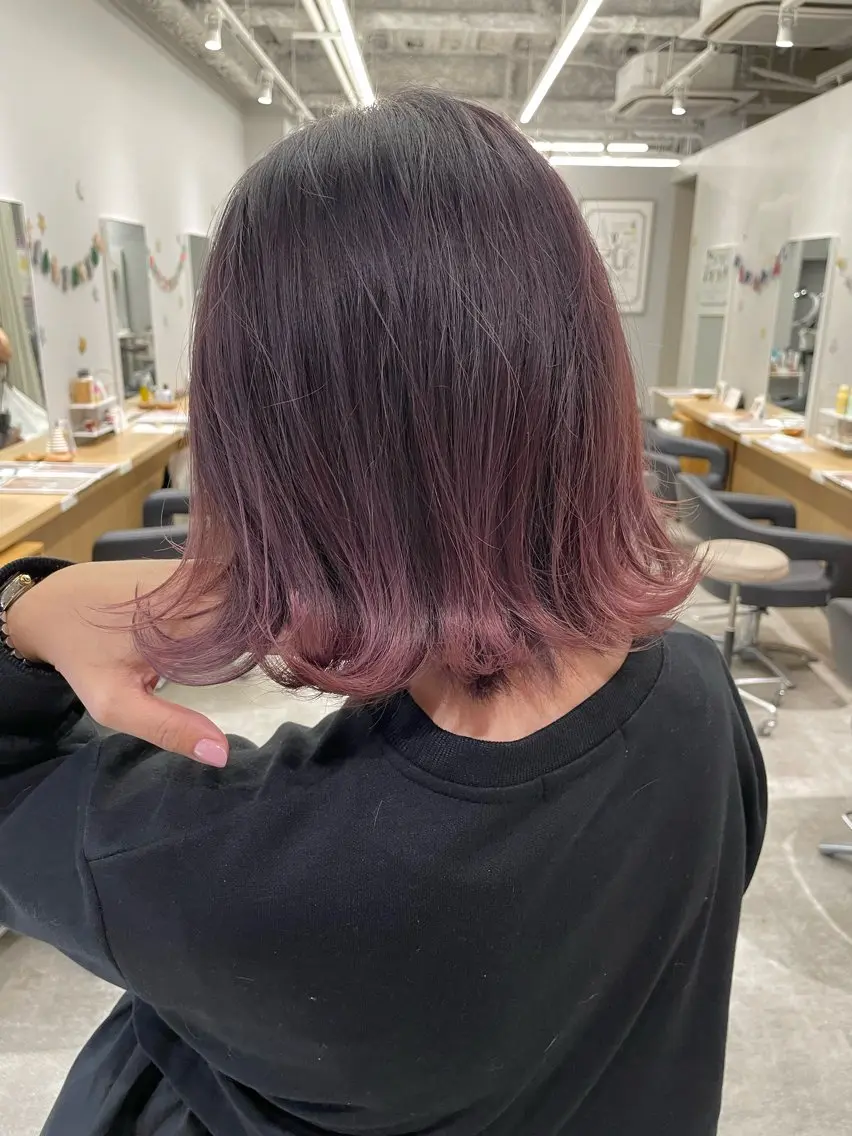 ミディアム レイヤーカット 巻ける髪質改善🫧ハ イライト/永田汰伊智のヘアスタイル