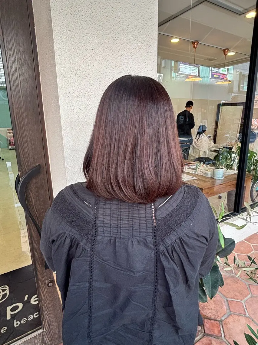 ミディアム 松本 さくらのヘアスタイル