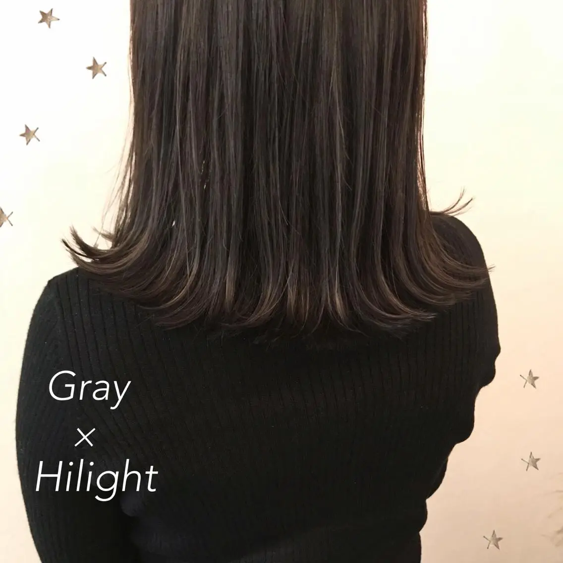 ミディアム カラー 市川 千夏のヘアスタイル