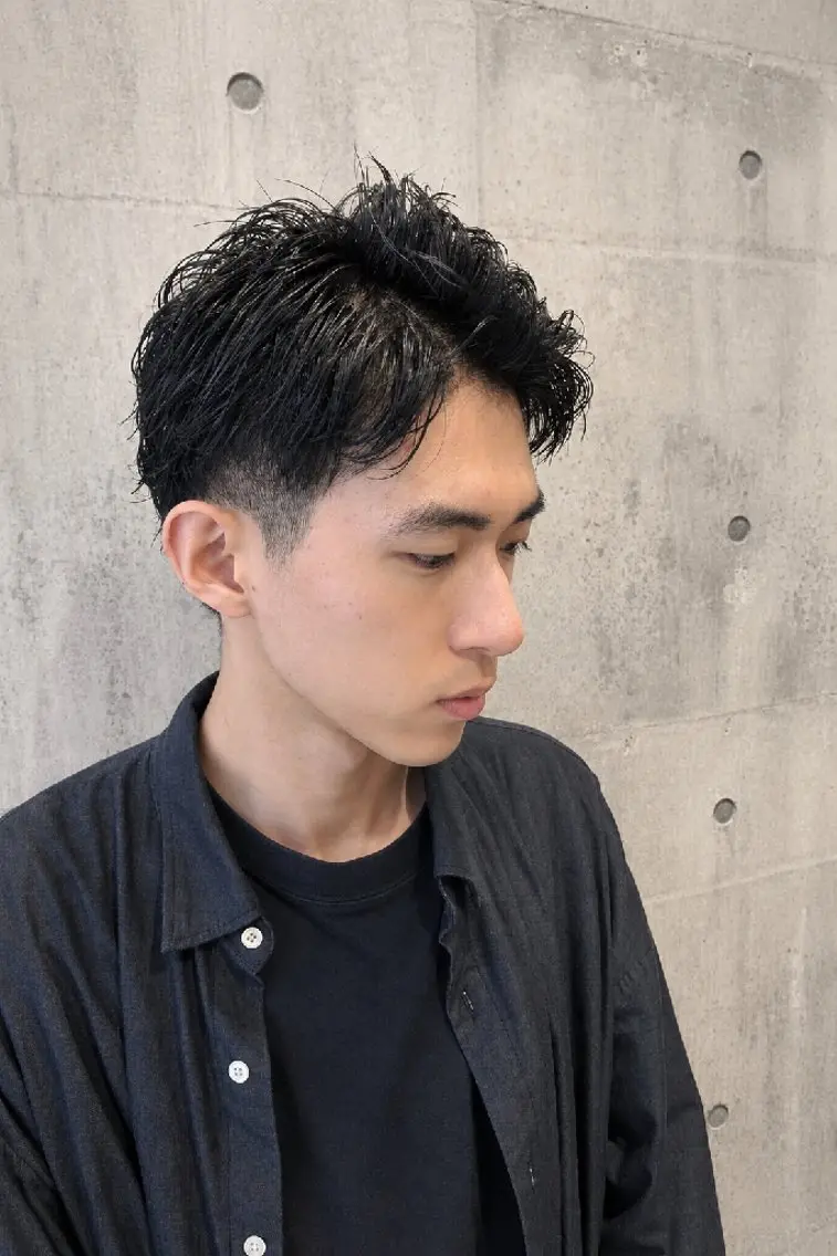 ショート パーマ 吉岡 天星のヘアスタイル