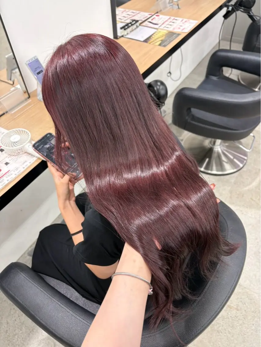 ロング ヘアカラー miku/ラベンダー 透明感カラー🪻❤︎のヘアスタイル