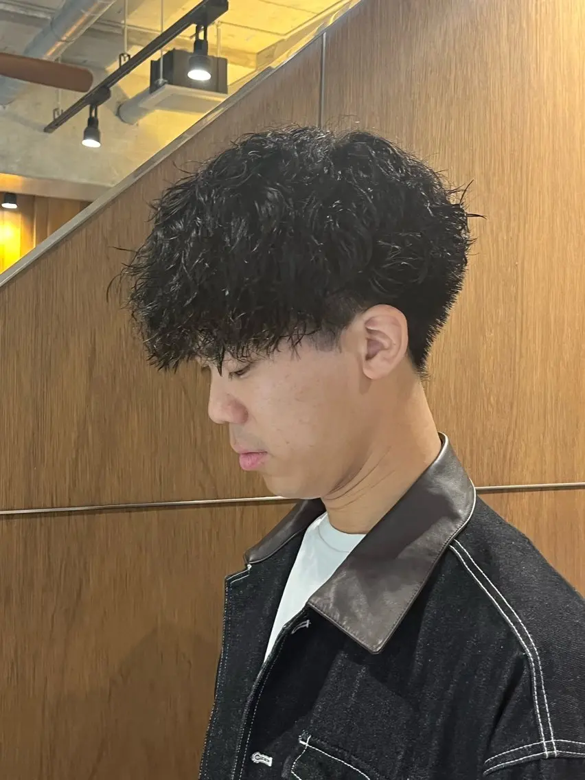 ショート パーマ メンズ カット パーマ 山下和輝/fifth メンズパーマのヘアスタイル