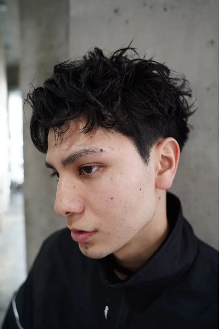 パーマ メンズ カット パーマ トリートメント ヘアセット 再現性No.1ヘア ごーた立川のヘアスタイル