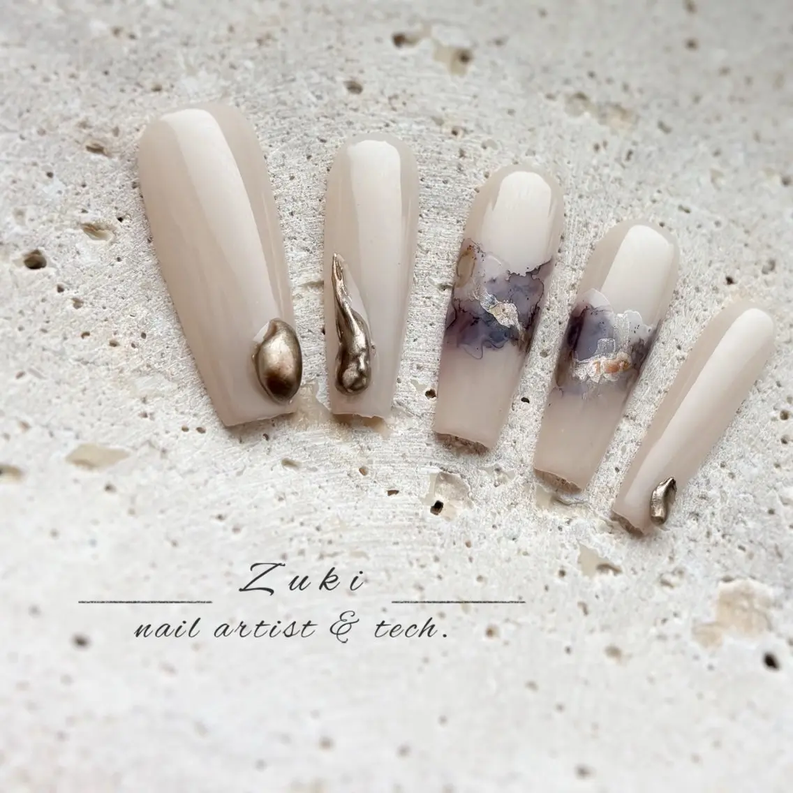 ネイル マグネットネイル ニュアンスネイル ワンホンネイル ハンドネイル zuki🌔nail ┆堺筋本町・心斎橋のネイルデザイン