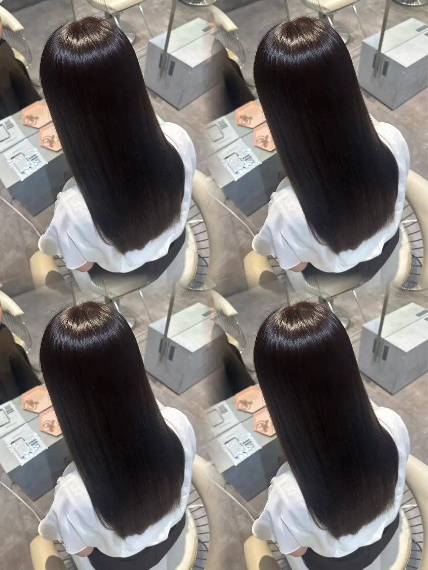 ロング カラー 透明感カラー グレージュ 学生 就活ヘア 髪質改善 カット ヘアカラー トリートメント 💎透明感カラー特化 💎TAISEIのヘアスタイル