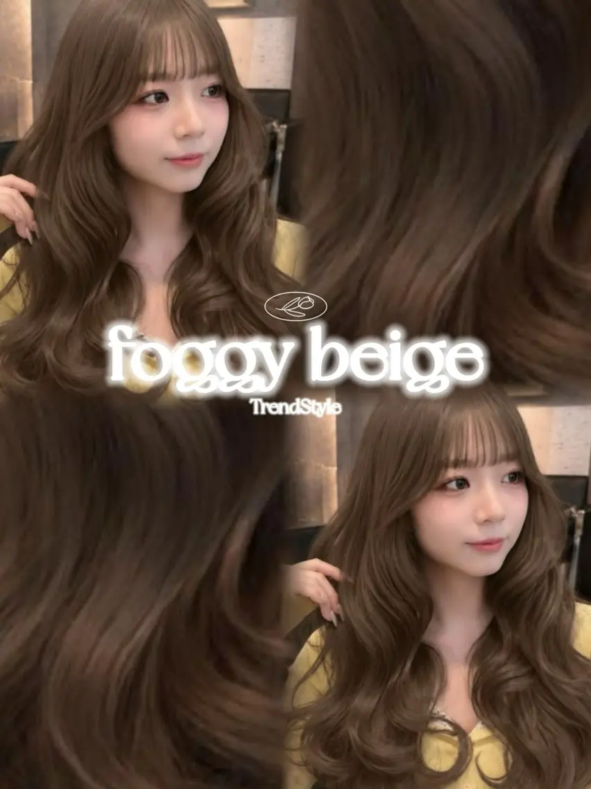 セミロング カラー ベージュカラー 透明感カラー フォギーベージュ ヘアカラー トリートメント 🍑ももか🍑モデル 様募集中/浦和🦋のヘアスタイル
