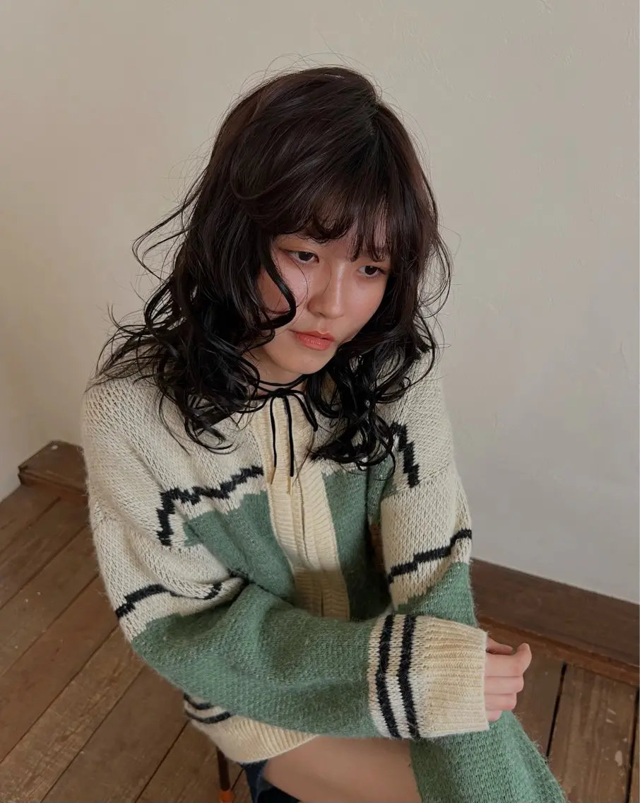 ミディアム quon KINO/ カットモデル✂︎のヘアスタイル