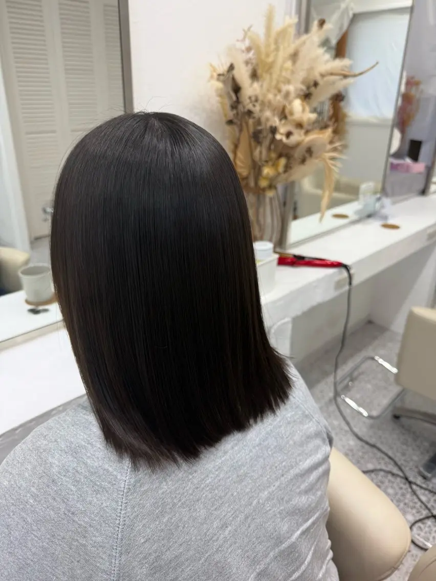 ミディアム ヘアカラー 縮毛矯正 LOMARLIE/ NATUMIのヘアスタイル