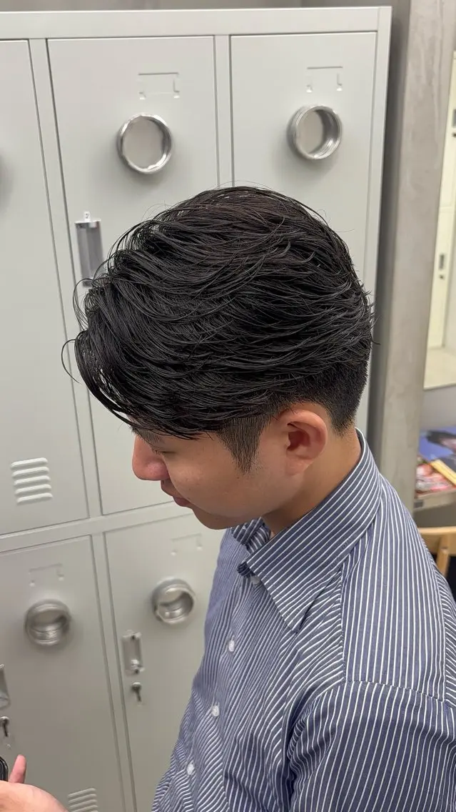 ショート パーマ メンズ カット パーマ 名古屋メンズパーマ /松井生のヘアスタイル