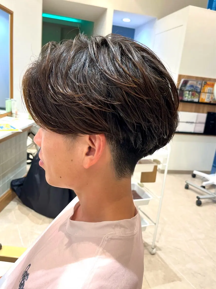 ショート パーマ メンズ フェザーパーマ メンズパーマ ニュアンスパーマ 小林 優太 メンズパーマ✨のヘアスタイル