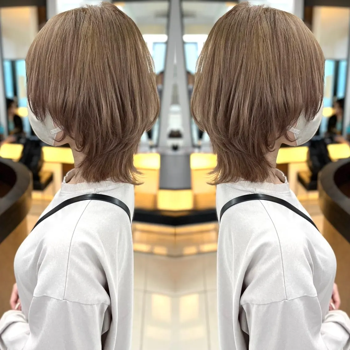 ショート カラー レイヤーカット 似合わせカット ウルフカット ウルフレイヤー ハタケヤマヨシキ ／BOOTHのヘアスタイル