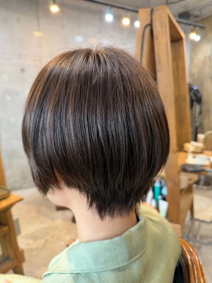 ショート カラー ヘアアレンジ 丸みショート ブラウンカラー ナチュラルブラウン ショートヘア カット ヘアカラー 🍀Ryosuke 🍀のヘアスタイル