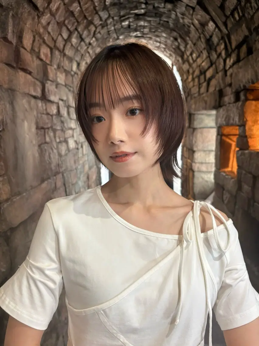 ミディアム 縮毛矯正 縮毛矯正 カラー/縮毛/ MINX 小野瀬隼のヘアスタイル
