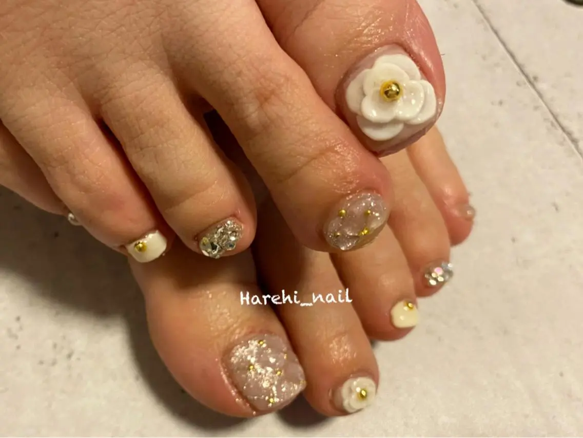 ネイル フットネイル Harehi_ nailのネイルデザイン