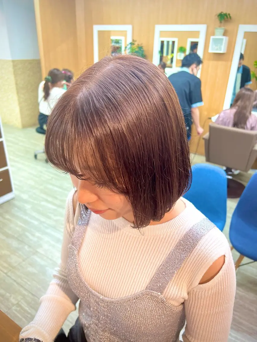ショート カラー ブラウンカラー 透明感カラー/ イルミナカラーヒロキのヘアスタイル