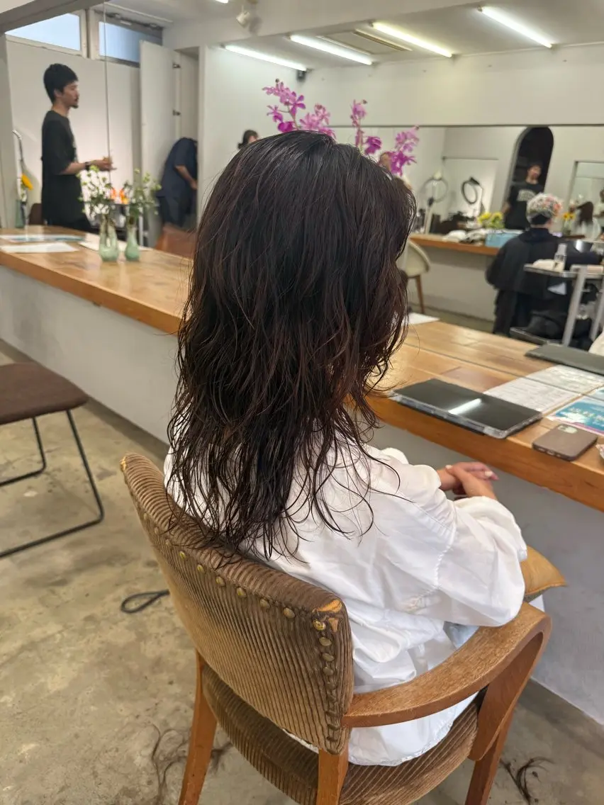 セミロング パーマ 鈴木 映美のヘアスタイル