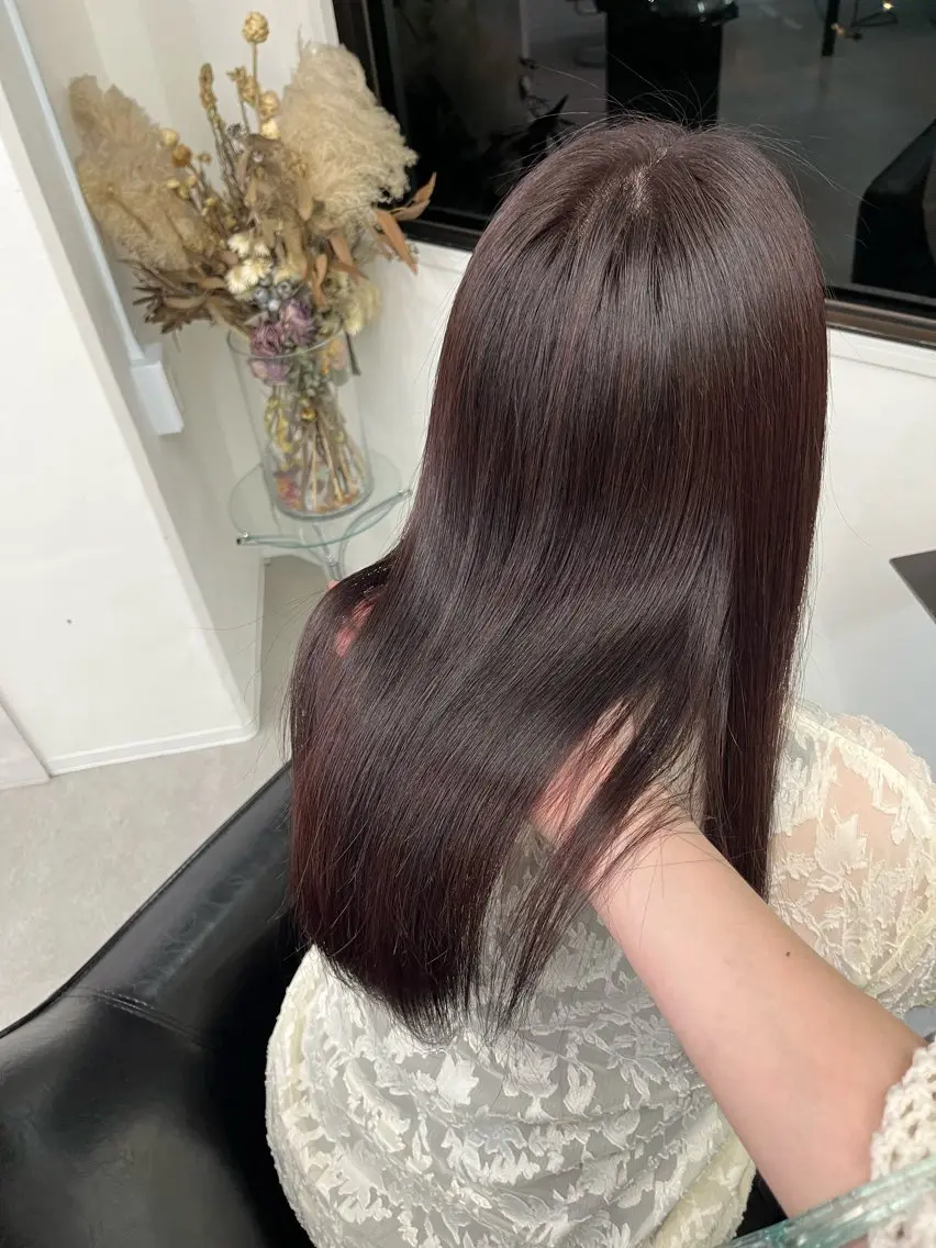 カラー 髪質改善 ヘアカラー 志垣 真衣のヘアスタイル