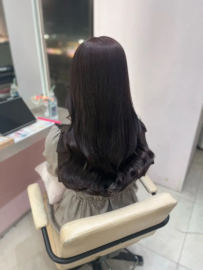 ロング カラー ヘアアレンジ yuuna モデル募集中🤍のヘアスタイル