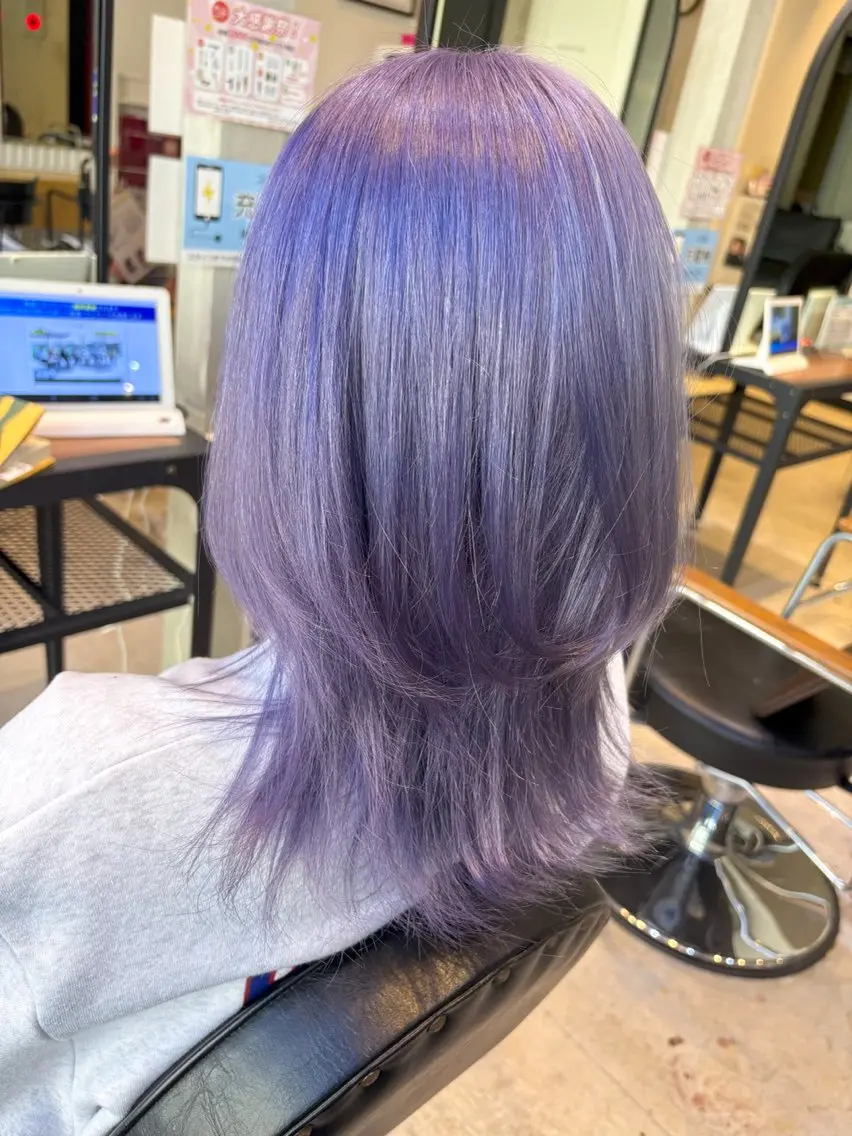 ミディアム カラー カット ヘアカラー トリートメント La fith 店長 城谷颯人のヘアスタイル