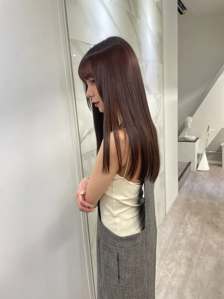ロング ヘアカラー トリートメント 🖱️透明感カラー ×髪質改善Rikyuのヘアスタイル
