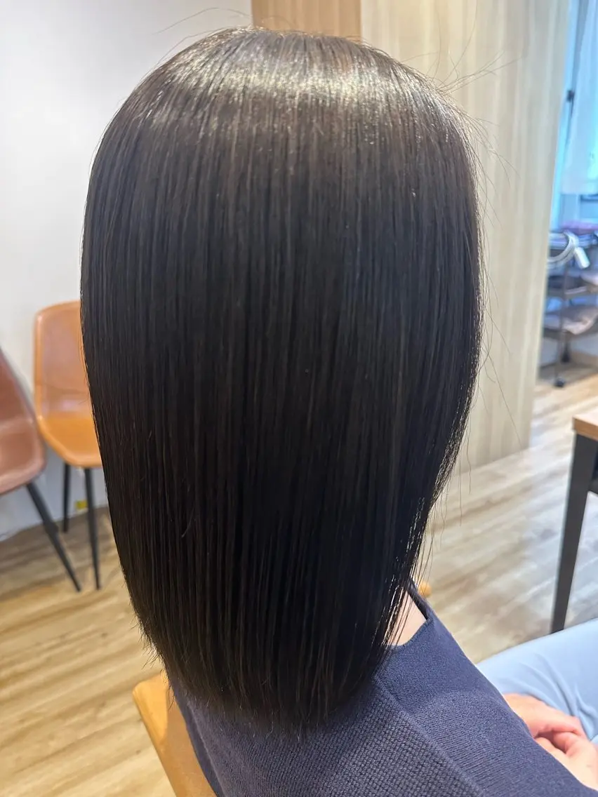 ミディアム パーマ カット 縮毛矯正 トリートメント ✨✂️Nori ✂️✨のヘアスタイル
