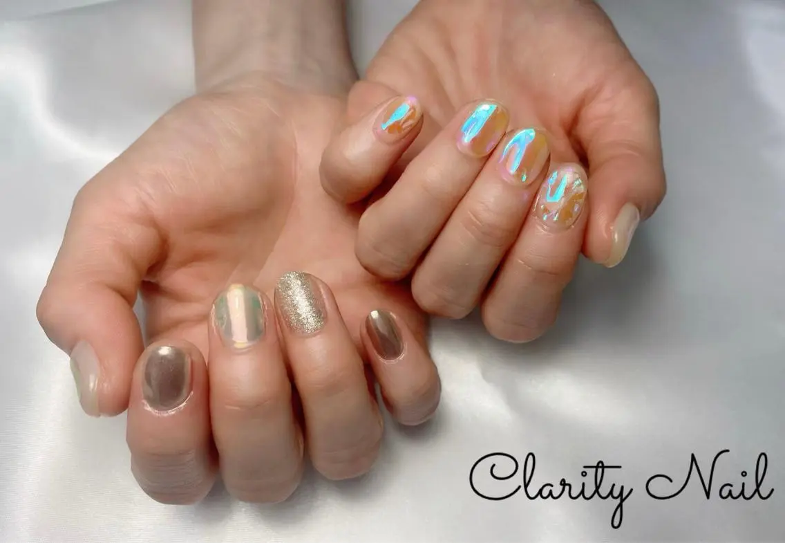 ネイル アートネイル 持ち込み ハンドネイル Clarity Nailのネイルデザイン
