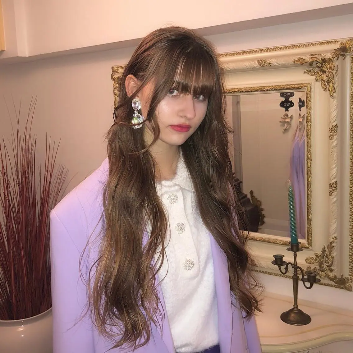 ロング カラー パーマ ヘアアレンジ メンズ キッズ ネイル マツエク・マツパ KANAMI 🌏のヘアスタイル