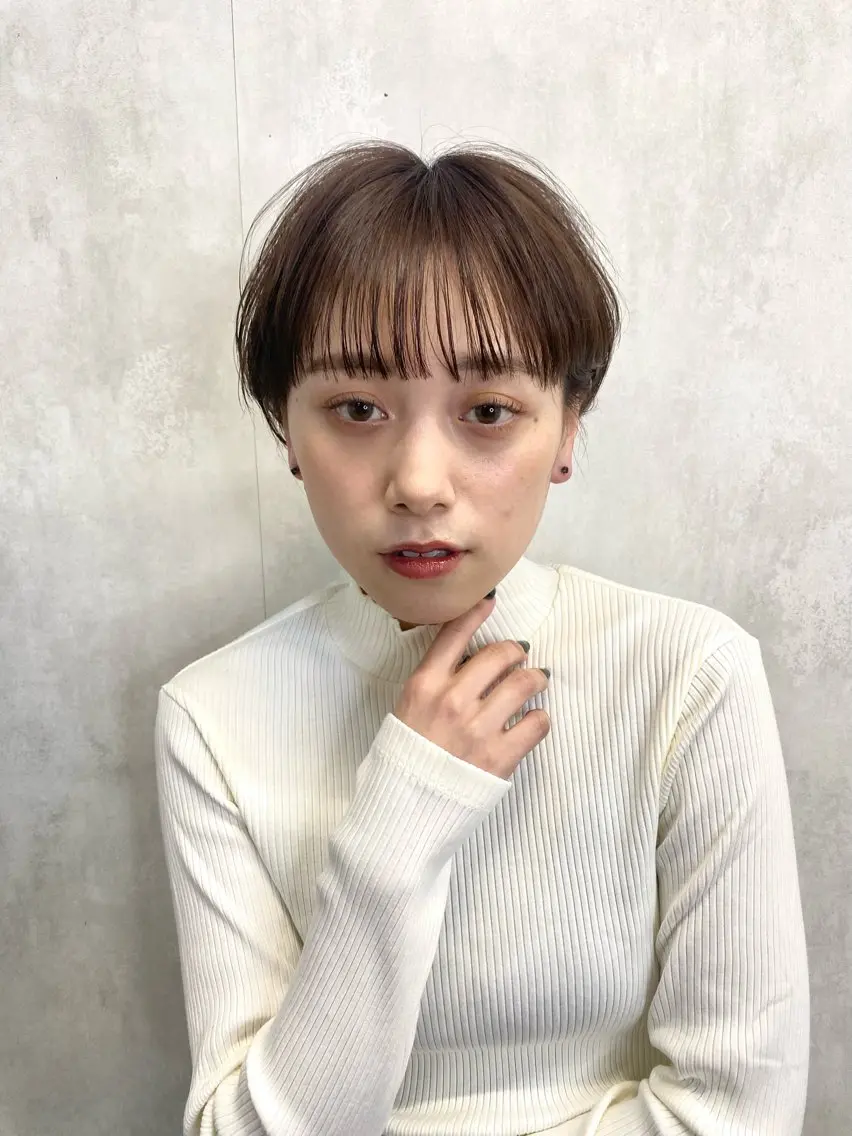 ショート カラー カット ヘアカラー トリートメント 🟩くすみカラー/ボ ブ/ショート/大司のヘアスタイル