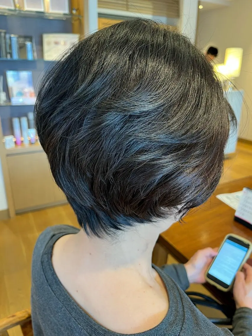 カット+ダメージレスパーマの写真