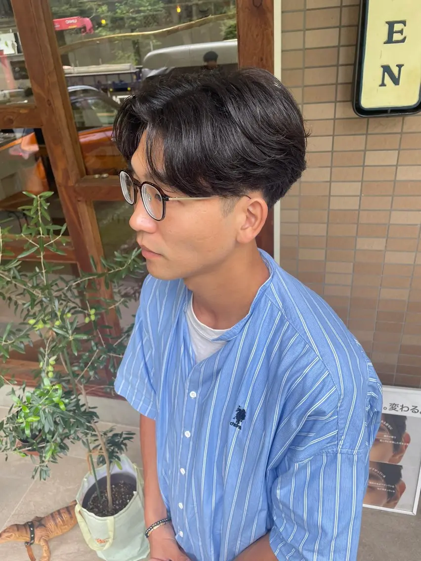 パーマ メンズ フェザーパーマ メンズパーマ カット パーマ メンズパーマ特化 💥森田まさはるのヘアスタイル