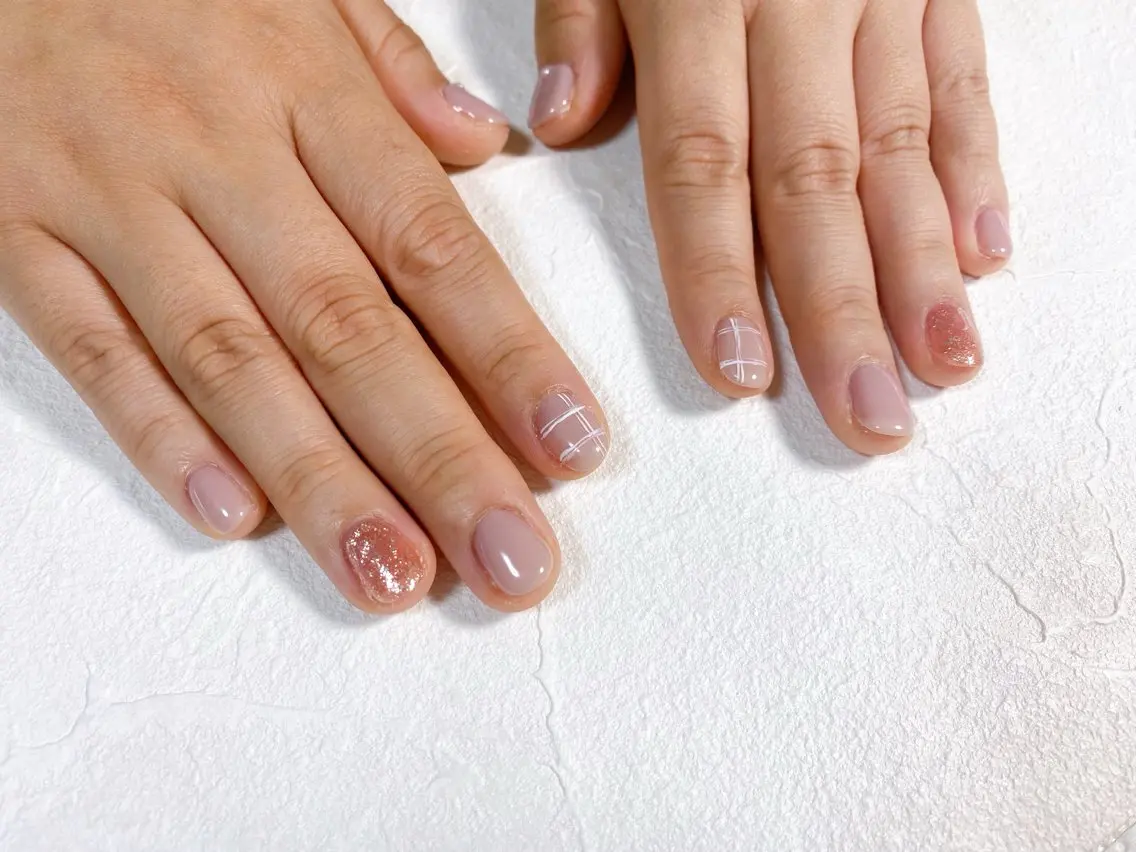 ネイル オーロラネイル フットネイル フレンチネイル ジェルネイル 韓国ネイル ハンドネイル kiki nail たまプラーザのネイルデザイン