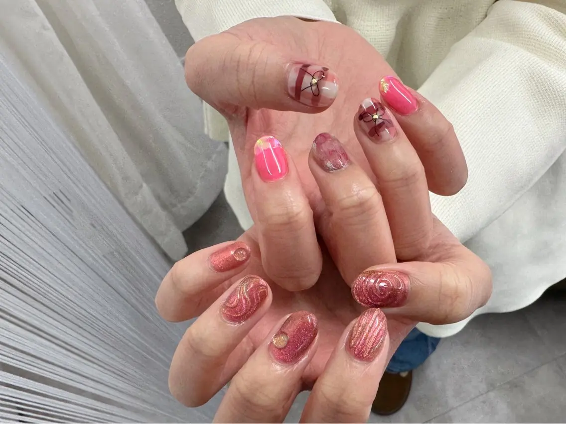 ネイル ニュアンスネイル ピンク Nail Katoのネイルデザイン
