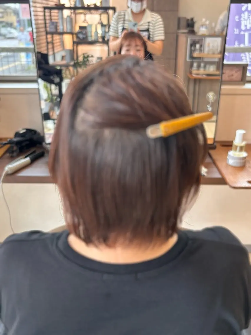 ショート 縮毛矯正 トリートメント 💛 みおのヘアスタイル