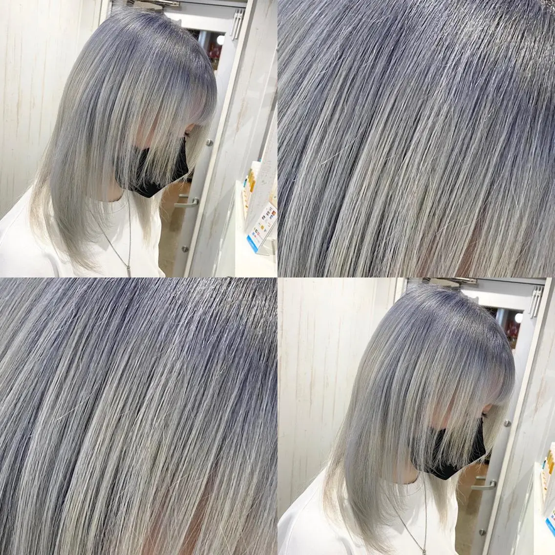 ミディアム ヘアカラー トリートメント ハイトーン💫 エクステ💫maiのヘアスタイル