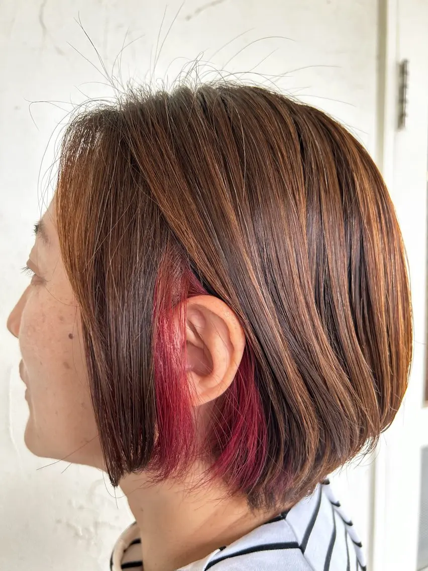 ショート ヘアカラー モデル募集🌷/ 艶カラー/大谷李緒奈のヘアスタイル