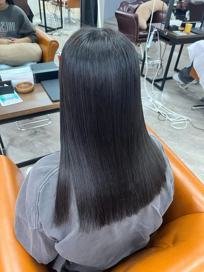 ロング カット 縮毛矯正 🍓若山 未羽🍓 ReCharme新保のヘアスタイル