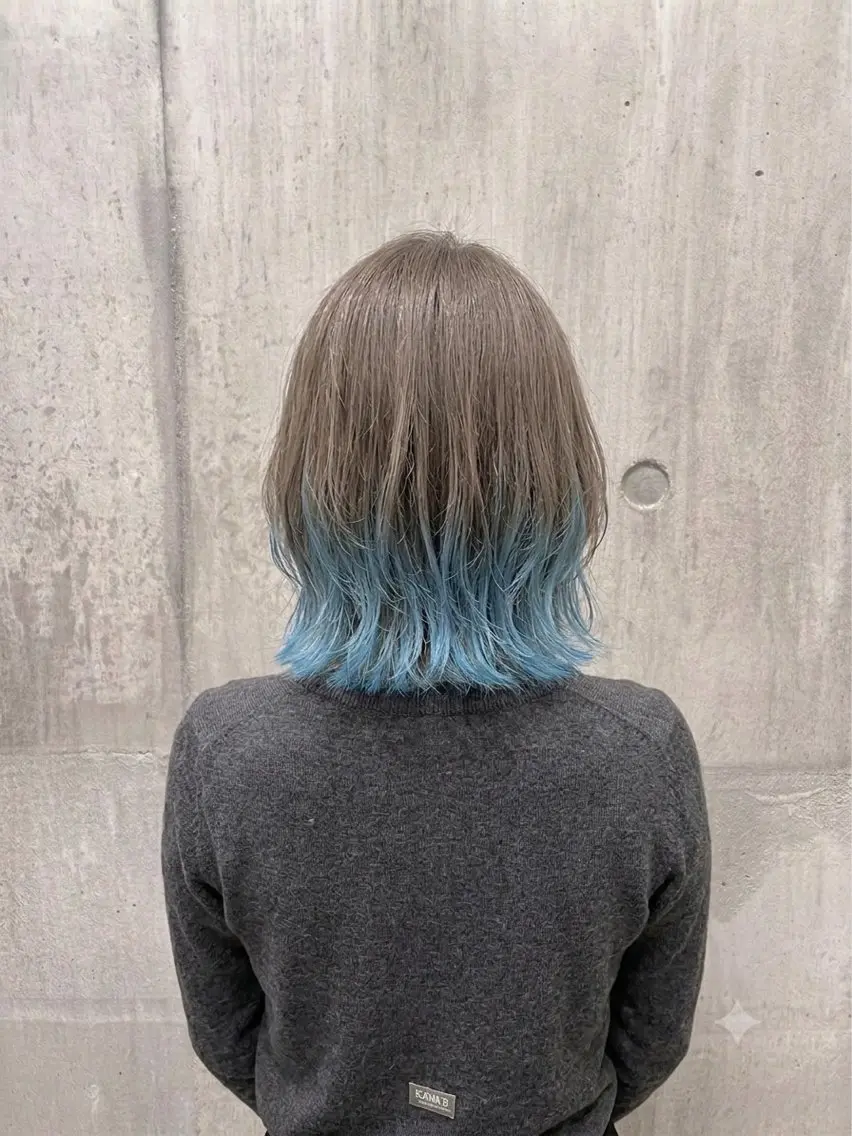 ミディアム カラー ヘアカラー r i n k aのヘアスタイル