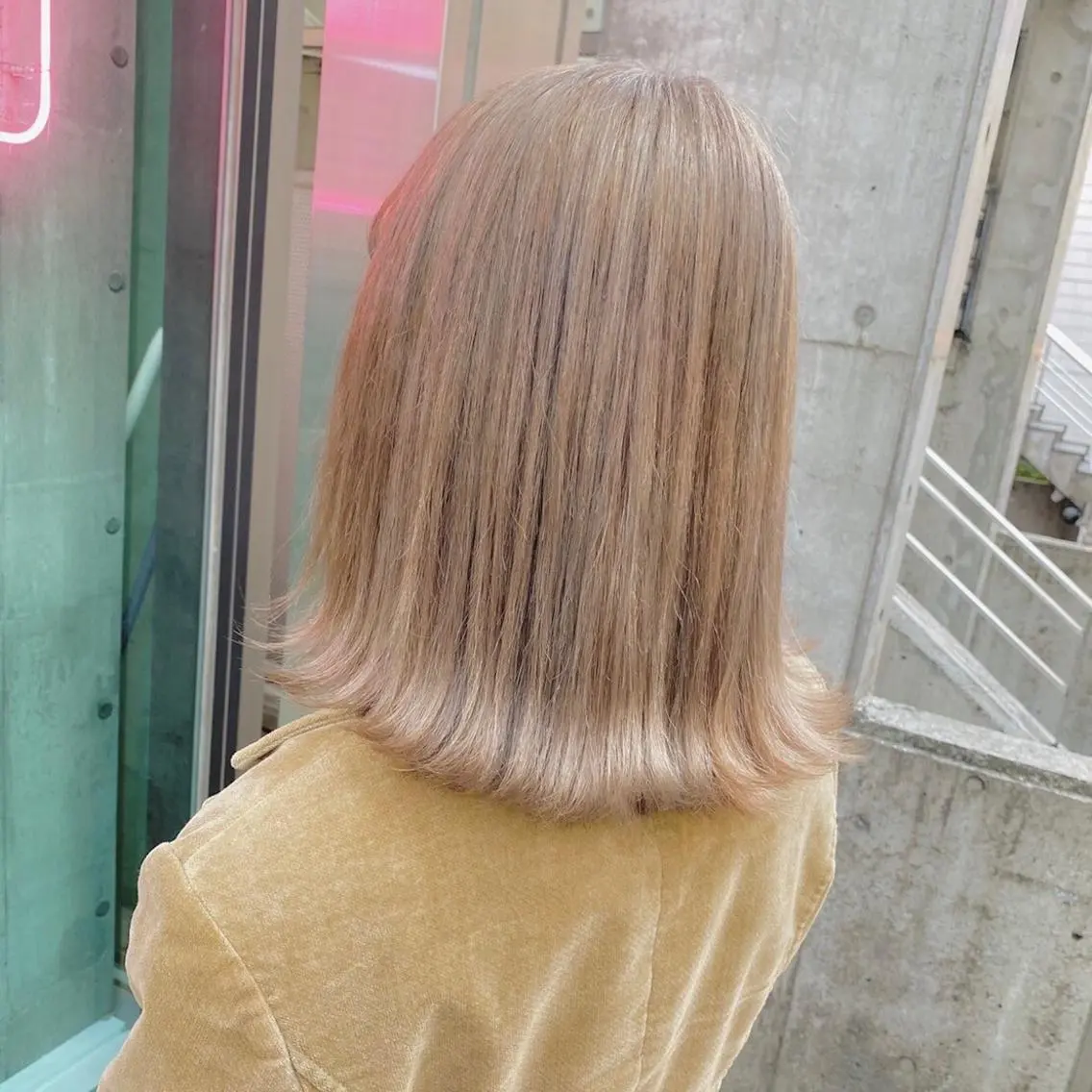 ミディアム カラー ヘアアレンジ メンズ キッズ ブリーチの髪様 MASATOのヘアスタイル