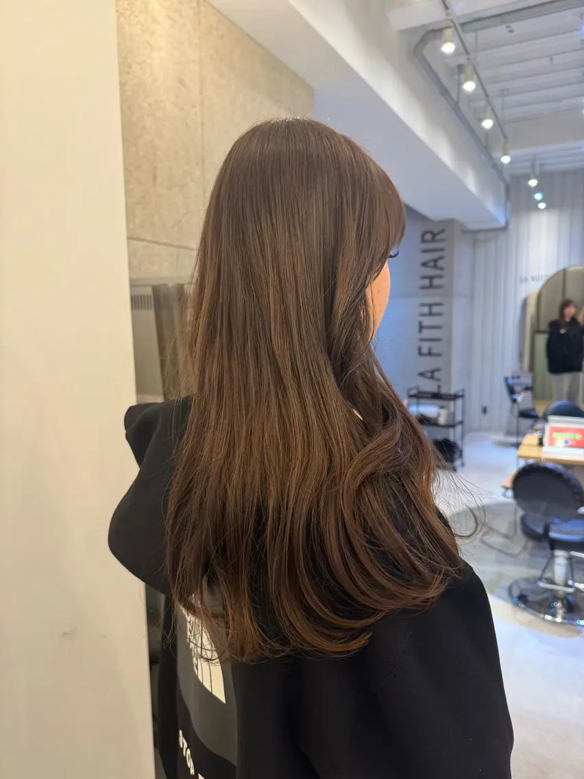 ロング ヘアカラー トリートメント 💎艶カラー髪質改善 💎🐇uraraのヘアスタイル