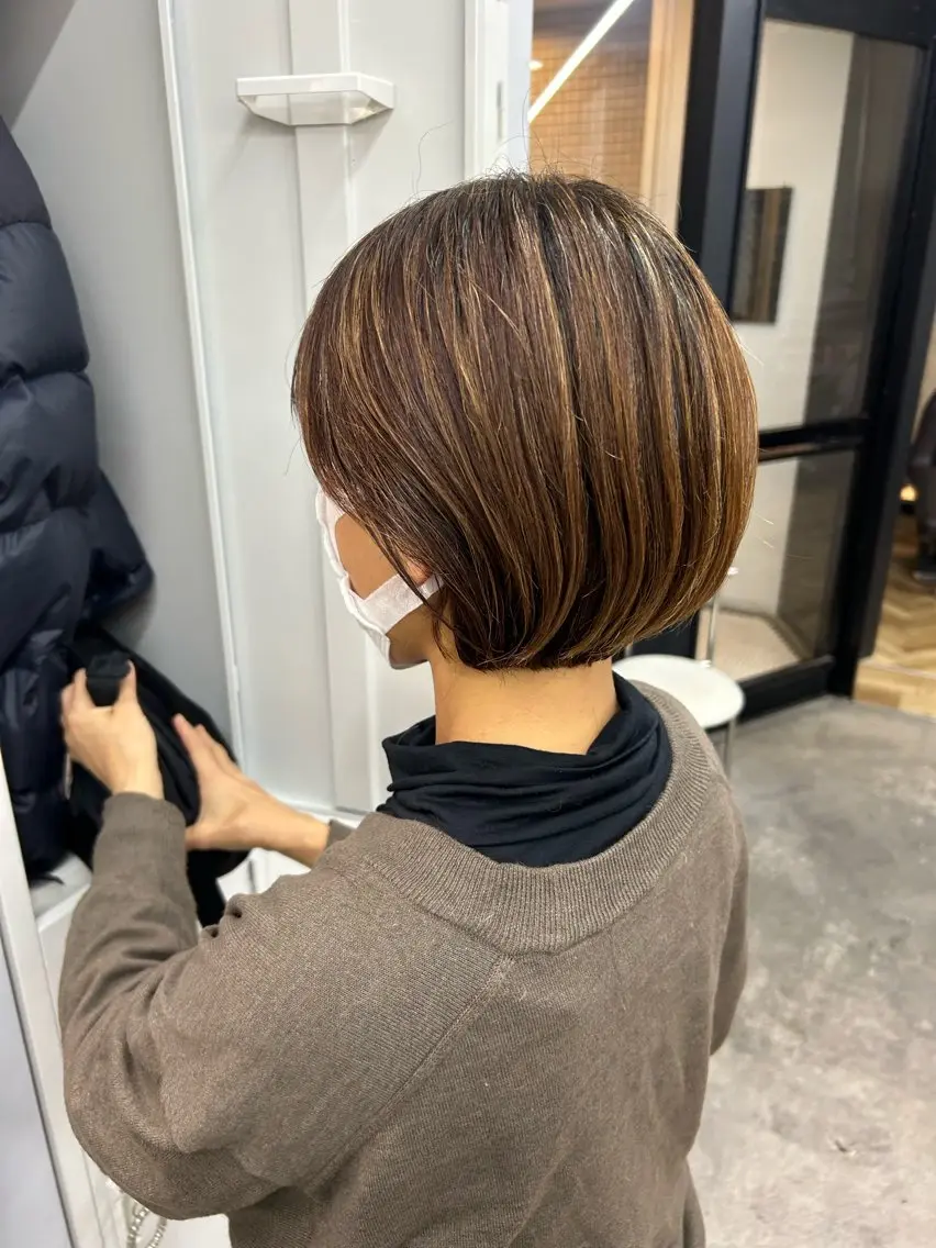 ショート ハルカ 透明感カラー 美髪縮毛矯正🥣のヘアスタイル