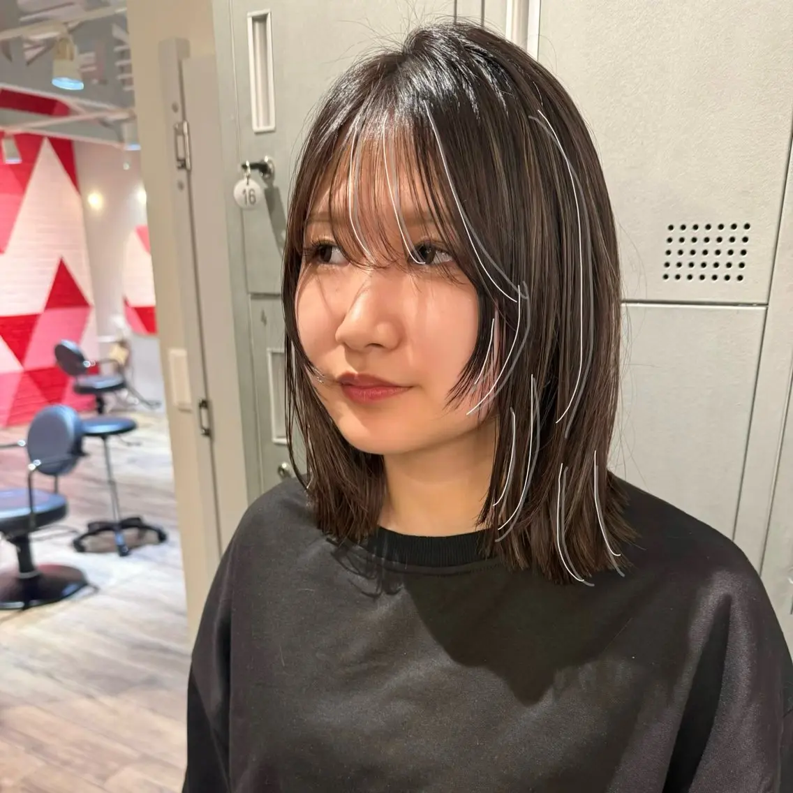 ミディアム カット ヘアカラー 【天満1艶髪】潤艶/ 髪質改善🌹釣本竜哉のヘアスタイル